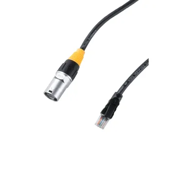GLOBOSTAR® 41050 Κεντρικό Καλώδιο Σύνδεσης Σήματος CAT6 Ethercon για Οθόνες LED Video Wall Αδιάβροχο IP65 - Μ1500 x Π2.1 x Υ2.1cm
