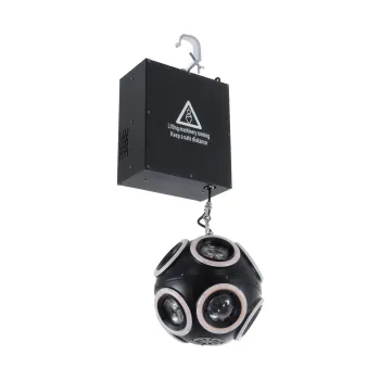 GloboStar® 51197 LIFT BALL Επαγγελματικό Φωτιστικό Ειδικών Εφέ Φ25cm KINETIC BALL MATRIX PIXEL Super BEAM Light CREE LED 4in1 300W - 10 x 20W LED COB Chips RGBW & 10 x 20W LED COB Chips Ultra Gold Warm White 2200K - Μέγιστο Μήκος Ανύψωσης 6 Μέτρα - AC