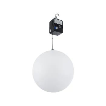 GloboStar® 51203 LIFT BALL Επαγγελματικό Φωτιστικό Ειδικών Εφέ Φ60cm KINETIC BALL Light CREE LED 4in1 15W - 15 x 1W LED SMD Chips RGBW - Μέγιστο Μήκος Ανύψωσης 3.5 Μέτρα - AC 220V-240V DMX512 Display on Body - Μαύρο - Μ17 x Π13 x Υ26cm - 2 Χρόνια Εγγύση