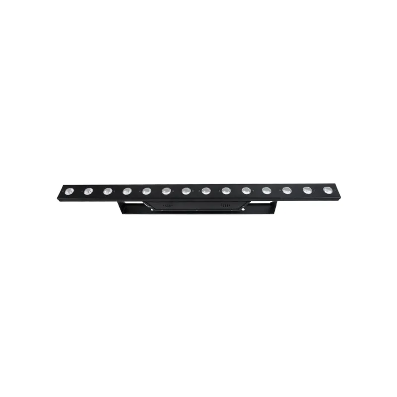 GloboStar® 51204 MEDES Επαγγελματική Μπάρα Φωτισμού Wall Washer LED 14 x 10W 140W 8° AC 220-240V IP20 Πολύχρωμο RGB DMX512 - Μαύρο - Μ100 x Π6.5 x Υ12.5cm - 2 Χρόνια Εγγύση