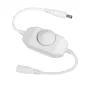 GLOBOSTAR® 73305 CORE Dimmer 1CH DC 12-24V 5A 120W Max IP20 - Rotary Dimming - Λευκό - M6.5xΠ3xΥ3.5cm - 2 Χρόνια Εγγύηση