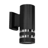 GLOBOSTAR® ORION 77886 Μοντέρνο Φωτιστικό Τοίχου - Απλίκα με Ντουί 1 x GU10 AC 220-240V Αδιάβροχο IP65 - Μαύρο Ματ - Μ9 x Π15.5 x Υ22cm