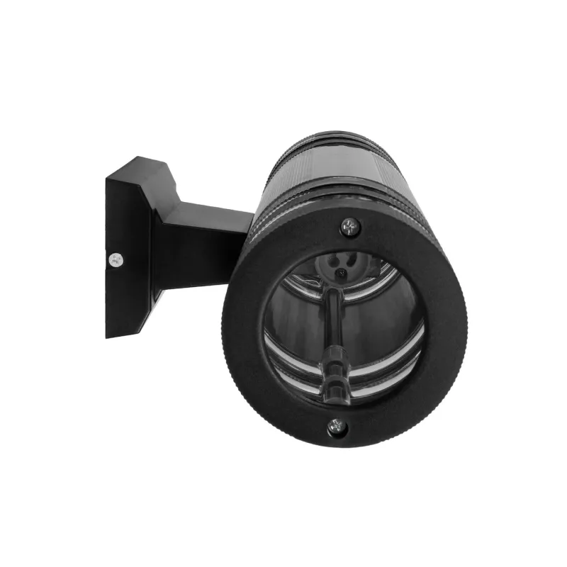 GLOBOSTAR® ORION 77887 Μοντέρνο Φωτιστικό Τοίχου - Απλίκα με Ντουί 2 x GU10 AC 220-240V Αδιάβροχο IP65 - Μαύρο Ματ - Μ9 x Π15 x Υ35.5cm