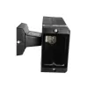 GLOBOSTAR® QUATRO 77896 Μοντέρνο Φωτιστικό Τοίχου - Απλίκα με Ντουί 1 x GU10 AC 220-240V Αδιάβροχο IP65 - Μαύρο Ματ - Μ11 x Π13 x Υ17.5cm