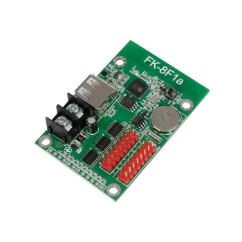 GLOBOSTAR® CARD-FK-8F1a 90094 Κάρτα Εικόνας για Πολύχρωμες RGB LED Κυλιόμενες Ψηφιακές Επιγραφές/Οθόνες DC 5V IP20 - 1536x16/768x32 Pixels - Μ6.7 x Π4.5 x Υ1.5cm - 2 Χρόνια Εγγύηση
