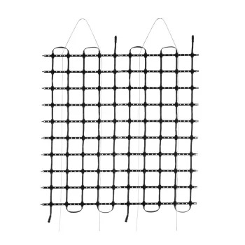 GloboStar® 90141 Digital Pixel Addressable Facade Soft Net Panel - Ψηφιακό Εύκαμπτο Δίχτυ Πάνελ Πρόσοψης Κτιρίων LED SMD 3535 75W/m2 100LED/m2 100PIXEL/m2 SPI/TTL Protocol IC UCS512B 4500lm/m2 120° DC 12V IP67 RGB - Μαύρο Σώμα - Μ100 x Π100 x Υ1.7cm