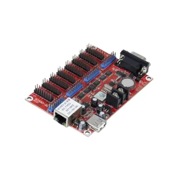 GloboStar® TF-C6NUR 90386 LED Receiving Card 8 x HUB75 - Κάρτα Καναλιών για Ψηφιακές Οθόνες LED Video Wall Single Color W2048 x H64 & W1024 x H128 - Double Color W1024 x H64 - W512 x H128 - Gigabit Network Linkable - DC 3.5~6V - IP20 Μ11.7 x Π7.8 x Υ1