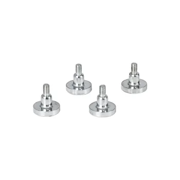 GloboStar® 90781 Σετ 4 Τεμ. Μαγνητικών Στηριγμάτων για LED Module Πινακίδων