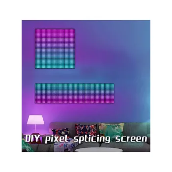 GLOBOSTAR® MATRIX GLB-106-0017 Κυλιόμενη Ψηφιακή Επιγραφή 80x80cm P24.6 64x64 Pixel LED 120W AC 220-240V IP20 Πολύχρωμο RGB - Bluetooth Control μέσω iPIXEL APP - Μ80 x Π2.6 x Υ80cm - 2 Χρόνια Εγγύηση