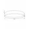 kelvo® RONDO KLV-101-0587-V2 Φωτιστικό Οροφής LED 36W 3600lm 120° AC 220-240V IP20 Ρυθμιζόμενο Λευκό CCT με Διακόπτη στο Driver 2700K/4500K/6000K Triac Dimmable - Lumileds SMD Chip & ENEC/TÜV Driver - Μαύρο Ματ & Εφέ Ξύλου - Μ50 x Π50 x Υ7cm - 5 Χ