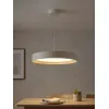 kelvo® RONDO KLV-101-0589 Κρεμαστό Φωτιστικό Οροφής LED 36W 3600lm 120° AC 220-240V IP20 Ρυθμιζόμενο Λευκό CCT με Διακόπτη στο Driver 2700K/4500K/6000K Triac Dimmable - Lumileds SMD Chip & ENEC/TÜV Driver - Λευκό Ματ & Εφέ Ξύλου - Μ50 x Π50 x Υ7cm
