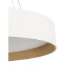 kelvo® RONDO KLV-101-0589 Κρεμαστό Φωτιστικό Οροφής LED 36W 3600lm 120° AC 220-240V IP20 Ρυθμιζόμενο Λευκό CCT με Διακόπτη στο Driver 2700K/4500K/6000K Triac Dimmable - Lumileds SMD Chip & ENEC/TÜV Driver - Λευκό Ματ & Εφέ Ξύλου - Μ50 x Π50 x Υ7cm