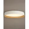 kelvo® RONDO KLV-101-0589-V2 Φωτιστικό Οροφής LED 36W 3600lm 120° AC 220-240V IP20 Ρυθμιζόμενο Λευκό CCT με Διακόπτη στο Driver 2700K/4500K/6000K Triac Dimmable - Lumileds SMD Chip & ENEC/TÜV Driver - Λευκό Ματ & Εφέ Ξύλου - Μ50 x Π50 x Υ7cm - 5 Χ