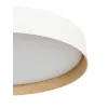 kelvo® RONDO KLV-101-0589-V2 Φωτιστικό Οροφής LED 36W 3600lm 120° AC 220-240V IP20 Ρυθμιζόμενο Λευκό CCT με Διακόπτη στο Driver 2700K/4500K/6000K Triac Dimmable - Lumileds SMD Chip & ENEC/TÜV Driver - Λευκό Ματ & Εφέ Ξύλου - Μ50 x Π50 x Υ7cm - 5 Χ