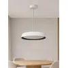 kelvo® VOLA KLV-101-0590 Κρεμαστό Φωτιστικό Οροφής LED 24W 2400lm 120° AC 220-240V IP20 Ρυθμιζόμενο Λευκό CCT με Διακόπτη στο Driver 2700K/4500K/6000K Triac Dimmable - Lumileds SMD Chip & ENEC/TÜV Driver - Μαύρο Ματ & Λευκό Ματ - Μ40 x Π40 x Υ7cm 