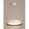 kelvo® VOLA KLV-101-0590 Κρεμαστό Φωτιστικό Οροφής LED 24W 2400lm 120° AC 220-240V IP20 Ρυθμιζόμενο Λευκό CCT με Διακόπτη στο Driver 2700K/4500K/6000K Triac Dimmable - Lumileds SMD Chip & ENEC/TÜV Driver - Μαύρο Ματ & Λευκό Ματ - Μ40 x Π40 x Υ7cm 