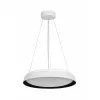 kelvo® VOLA KLV-101-0590 Κρεμαστό Φωτιστικό Οροφής LED 24W 2400lm 120° AC 220-240V IP20 Ρυθμιζόμενο Λευκό CCT με Διακόπτη στο Driver 2700K/4500K/6000K Triac Dimmable - Lumileds SMD Chip & ENEC/TÜV Driver - Μαύρο Ματ & Λευκό Ματ - Μ40 x Π40 x Υ7cm 