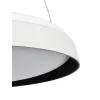 kelvo® VOLA KLV-101-0590 Κρεμαστό Φωτιστικό Οροφής LED 24W 2400lm 120° AC 220-240V IP20 Ρυθμιζόμενο Λευκό CCT με Διακόπτη στο Driver 2700K/4500K/6000K Triac Dimmable - Lumileds SMD Chip & ENEC/TÜV Driver - Μαύρο Ματ & Λευκό Ματ - Μ40 x Π40 x Υ7cm 