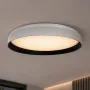 kelvo® VOLA KLV-101-0590-V2 Φωτιστικό Οροφής LED 24W 2400lm 120° AC 220-240V IP20 Ρυθμιζόμενο Λευκό CCT με Διακόπτη στο Driver 2700K/4500K/6000K Triac Dimmable - Lumileds SMD Chip & ENEC/TÜV Driver - Μαύρο Ματ & Λευκό Ματ - Μ38 x Π38 x Υ7cm - 5 Χρ
