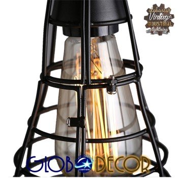 GLOBOSTAR® DROPS 01059 Vintage Κρεμαστό Φωτιστικό Οροφής με Ντουί 6 x E27 AC 220-240V IP20 - Μαύρο - 120cm GLOBOSTAR® DROPS 01059 Vintage Κρεμαστό Φωτιστικό Οροφής με Ντουί 6 x E27 AC 220-240V IP20 - Μαύρο - 120cm