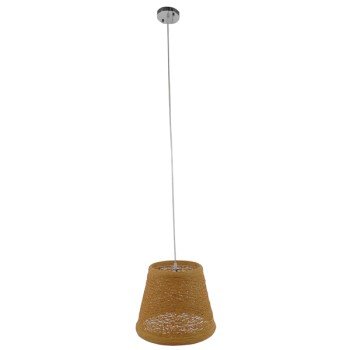 GLOBOSTAR® PLAYROOM 01332 Vintage Κρεμαστό Φωτιστικό Οροφής με Ντουί 1 x E27 AC 220-240V IP20 - Μπεζ - Μ32 x Π32 x Υ27cm