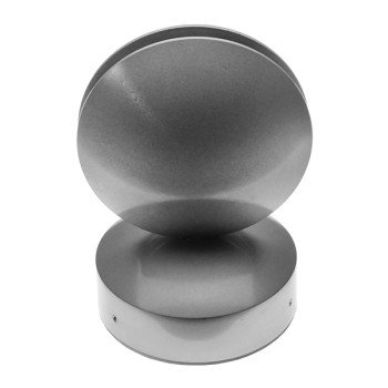 GLOBOSTAR® ZERODA 93066 Μοντέρνο Φωτιστικό Τοίχου - Απλίκα LED 9W 1440lm 1° AC 220-240V IP44 Ψυχρό Λευκό 6000K - CREE XPE Chip & TÜV SÜD Driver - Ασημί - Μ12 x Π11 x Υ17cm - 5 Χρόνια Εγγύηση