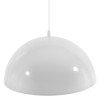 GLOBOSTAR® LUNE 01339 Μοντέρνο Κρεμαστό Φωτιστικό Οροφής με Ντουί 1 x E27 AC 220-240V IP20 - Λευκό & Χρυσό - Μ40 x Π40 x Υ20cm