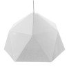 GLOBOSTAR® HEXAGON 01378 Μοντέρνο Κρεμαστό Φωτιστικό Οροφής με Ντουί 1 x E27 AC 220-240V IP20 - Λευκό & Χρυσό - Μ46 x Π46 x Y25cm