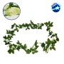 GloboStar® 09012 Τεχνητό Κρεμαστό Φυτό Διακοσμητική Γιρλάντα Μήκους 2.2 μέτρων με 32 X Μικρά Τριαντάφυλλα Λευκά