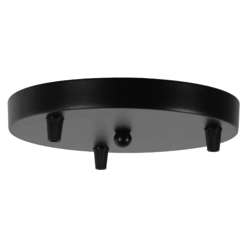 GLOBOSTAR® JASPER 01375 Μοντέρνο Κρεμαστό Φωτιστικό Οροφής με Ντουί 3 x E27 AC 220-240V IP20 - Μαύρο & Λευκό - Μ75 x Π75 x Υ22cm - Σετ 3 Τεμαχίων