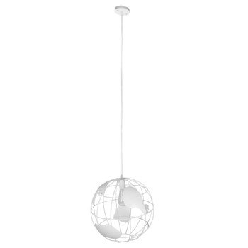 GLOBOSTAR® EARTH 01664 Vintage Κρεμαστό Φωτιστικό Οροφής με Ντουί 1 x E27 AC 220-240V IP20 - Λευκό - Μ40 x Π40 x Y40cm GLOBOSTAR® EARTH 01664 Vintage Κρεμαστό Φωτιστικό Οροφής με Ντουί 1 x E27 AC 220-240V IP20 - Λευκό - Μ40 x Π40 x Y40cm