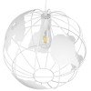 GLOBOSTAR® EARTH 01664 Vintage Κρεμαστό Φωτιστικό Οροφής με Ντουί 1 x E27 AC 220-240V IP20 - Λευκό - Μ40 x Π40 x Y40cm