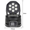 GLOBOSTAR® WASHAKI 51111 Επαγγελματική Κινούμενη Ρομποτική Κεφαλή Φωτισμού Moving Head WASH LED 84W (7 x 12W) RGBW 4in1 CREE LED Chips 25° Dimmable με DMX512 13 Καναλιών AC 220-240V IP20 - Μαύρο - Μ17.5 x Π18 x Υ24cm - 2 Χρόνια Εγγύηση GLOBOSTAR® WASHAKI 51111 Επαγγελματική Κινούμενη Ρομποτική Κεφαλή Φωτισμού Moving Head WASH LED 84W (7 x 12W) RGBW 4in1 CREE LED Chips 25° Dimmable με DMX512 13 Καναλιών AC 220-240V IP20 - Μαύρο - Μ17.5 x Π18 x Υ24cm - 2 Χρόνια Εγγύηση