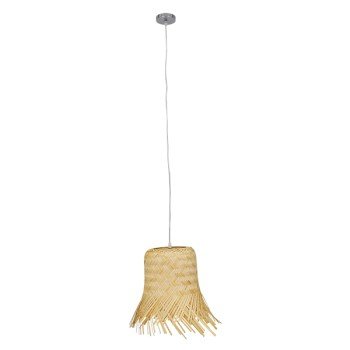 GLOBOSTAR® HAWAII 01103 Boho Κρεμαστό Φωτιστικό Οροφής με Ντουί 1 x E27 AC 220-240V IP20 - Μπεζ - Μ40 x Π40 x Y43cm