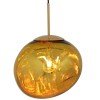 GLOBOSTAR® DIXAR 01466 Μοντέρνο Κρεμαστό Φωτιστικό Οροφής με Ντουί 1 x E27 AC 220-240V IP20 - Χρυσό - Μ36 x Π36 x Υ45cm
