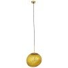 GLOBOSTAR® DIXAR 01466 Μοντέρνο Κρεμαστό Φωτιστικό Οροφής με Ντουί 1 x E27 AC 220-240V IP20 - Χρυσό - Μ36 x Π36 x Υ45cm