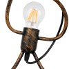GLOBOSTAR® LITTLE MAN 01653 Μοντέρνο Κρεμαστό Φωτιστικό Οροφής με Ντουί 1 x E27 AC 220-240V IP20 - Χάλκινο - Μ20 x Π20 x Υ40cm
