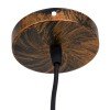 GLOBOSTAR® LITTLE MAN 01653 Μοντέρνο Κρεμαστό Φωτιστικό Οροφής με Ντουί 1 x E27 AC 220-240V IP20 - Χάλκινο - Μ20 x Π20 x Υ40cm