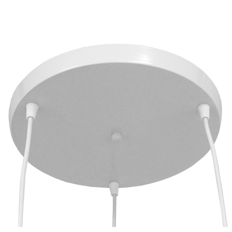 GLOBOSTAR® LITTLE MAN 01654 Μοντέρνο Κρεμαστό Φωτιστικό Οροφής με Ντουί 3 x E27 AC 220-240V IP20 - Λευκό - Μ45 x Π45 x Υ40cm