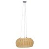 GLOBOSTAR® DE LA MER 01624 Boho Κρεμαστό Φωτιστικό Οροφής με Ντουί 3 x E27 AC 220-240V IP20 - Μπεζ - Μ45 x Π45 x Υ24cm