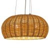 GLOBOSTAR® DE LA MER 01624 Boho Κρεμαστό Φωτιστικό Οροφής με Ντουί 3 x E27 AC 220-240V IP20 - Μπεζ - Μ45 x Π45 x Υ24cm