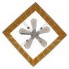 GLOBOSTAR® INCASS 01629 Vintage Κρεμαστό Φωτιστικό Οροφής με Ντουί 5 x E27 AC 220-240V IP20 - Μπεζ - Μ40 x Π40 x Υ22.5cm