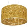 GLOBOSTAR® INCASS 01630 Vintage Κρεμαστό Φωτιστικό Οροφής με Ντουί 3 x E27 AC 220-240V IP20 - Μπεζ - Μ40 x Π40 x Υ22cm