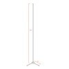 Μοντέρνο Minimal Επιδαπέδιο Μαύρο Φωτιστικό 250cm LED 40 Watt με Ασύρματο Χειριστήριο RF & Dimmer Κόκκινο GloboStar ALIEN Design GLOBO-250-4
