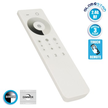 GLOBOSTAR® DIMMERGROUP 73313 RF 2.4G Ασύρματο Χειριστήριο Αφής 3 Ζωνών για Dimmer 73314 DC3V 2 x AAA IP20 - RF 2.4G - Μ15 x Π4 x Υ1cm - 2 Χρόνια Εγγύηση GLOBOSTAR® DIMMERGROUP 73313 RF 2.4G Ασύρματο Χειριστήριο Αφής 3 Ζωνών για Dimmer 73314 DC3V 2 x AAA IP20 - RF 2.4G - Μ15 x Π4 x Υ1cm - 2 Χρόνια Εγγύηση