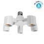 GLOBOSTAR® ADAPTOR 78979 Αντάπτορας/Μετατροπέας από Ντουί E27 σε 5 x E27 IP20 - Μ18 x Π18 x Υ10cm