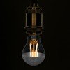 GLOBOSTAR® GLOBE 99103 Λάμπα E27 A60 LED 8W 880lm 320° AC 220-240V IP20 Θερμό Λευκό 2700K Dimmable - Filament Chip - Διάφανο με Ανεστραμμένο Καθρέπτη Νίκελ Χρωμίο - Μ6 x Π6 x Υ11cm - 3 Χρόνια Εγγύηση