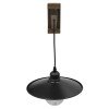 GLOBOSTAR® JONAS 00882 Vintage Φωτιστικό Τοίχου - Απλίκα με Ντουί 1 x E27 AC 220-240V IP20 - Καφέ & Μαύρο - Μ26 x Π50 x Υ50cm