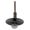 GLOBOSTAR® JONAS 00882 Vintage Φωτιστικό Τοίχου - Απλίκα με Ντουί 1 x E27 AC 220-240V IP20 - Καφέ & Μαύρο - Μ26 x Π50 x Υ50cm