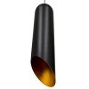 GLOBOSTAR® CARSON 01529 Μοντέρνο Κρεμαστό Φωτιστικό Οροφής με Ντουί 1 x E27 AC 220-240V IP20 - Μαύρο & Χρυσό - Μ15 x Π15 x Υ68cm